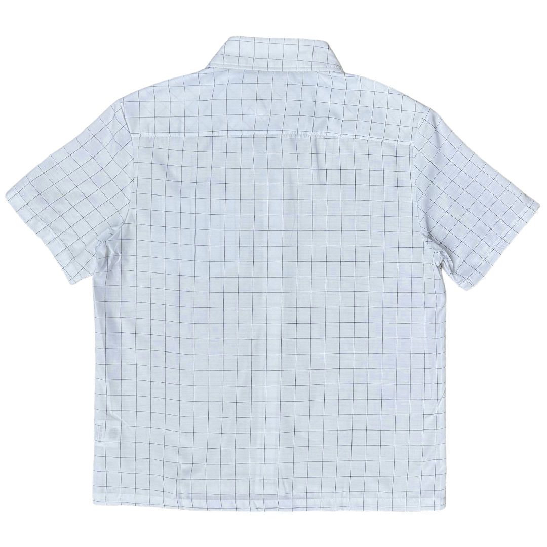 criss cross purple label shirt - white