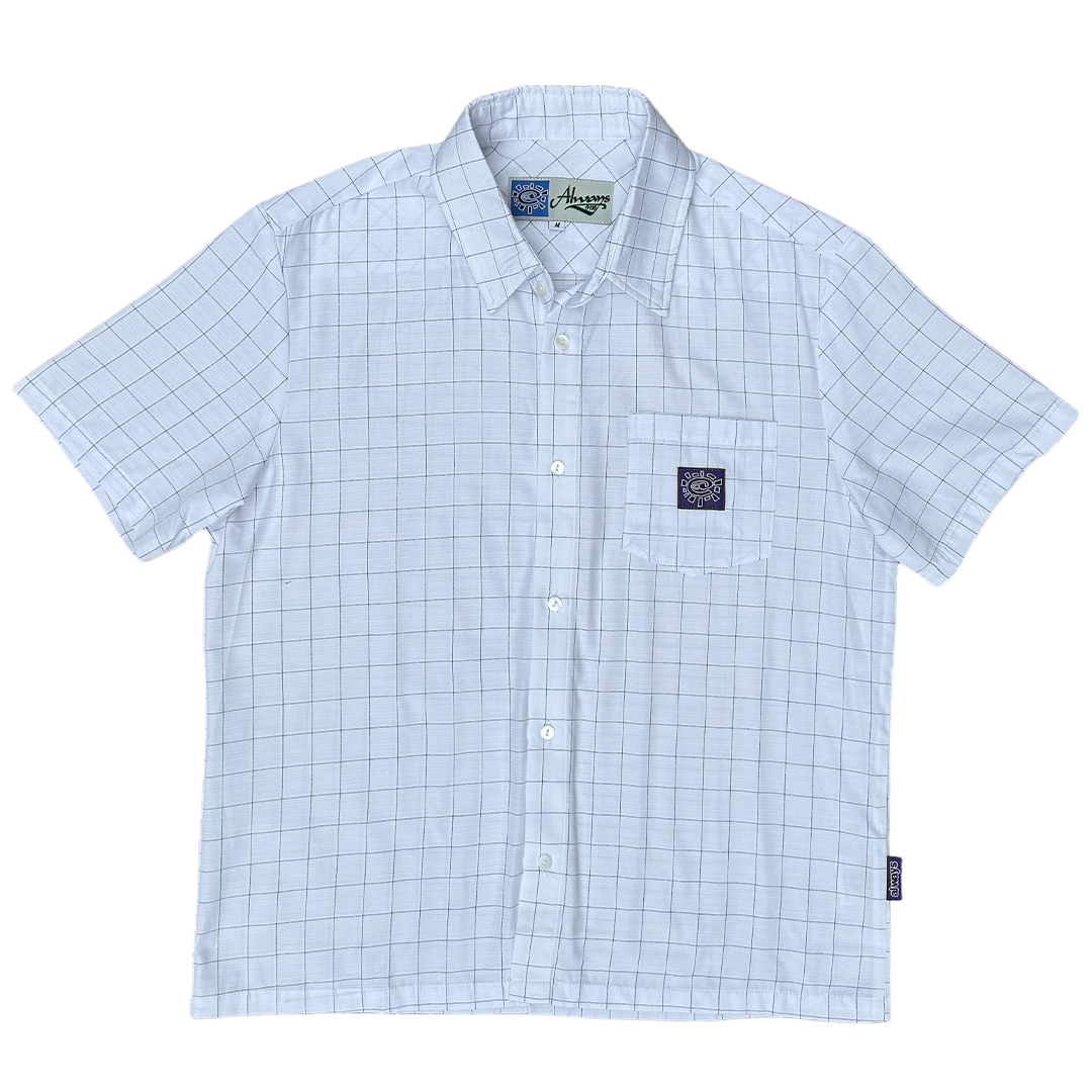 criss cross purple label shirt - white