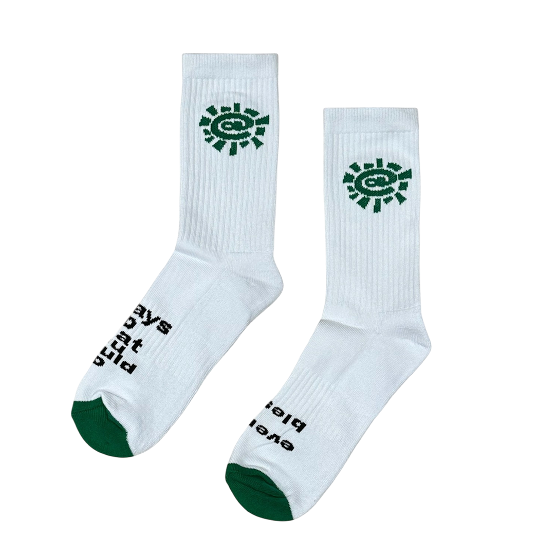 @ sun sock - white/green