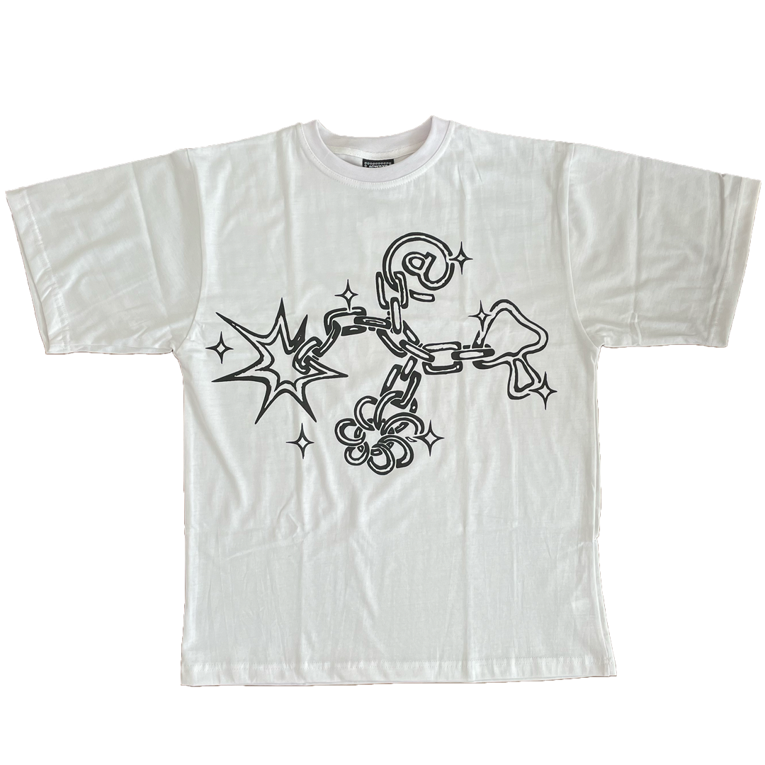 keychain tshirt - white