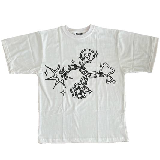 keychain tshirt - white