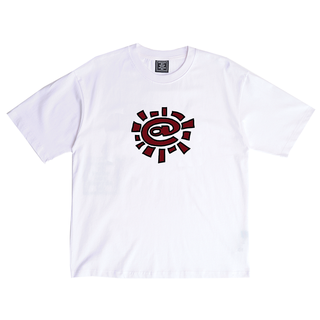 crimson @sun tshirt - white
