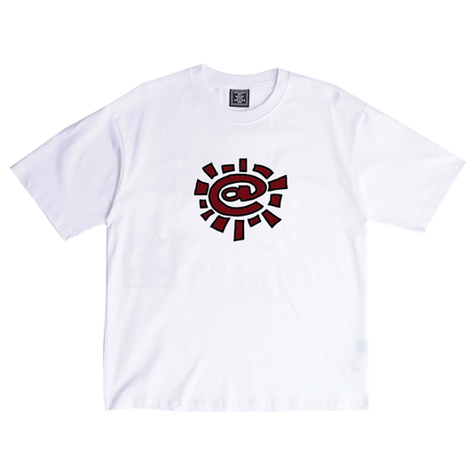 crimson @sun tshirt - white