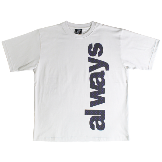 always up star tshirt white