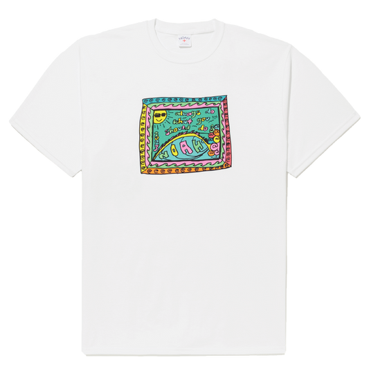 noah x adwysd thank you card tshirt- white