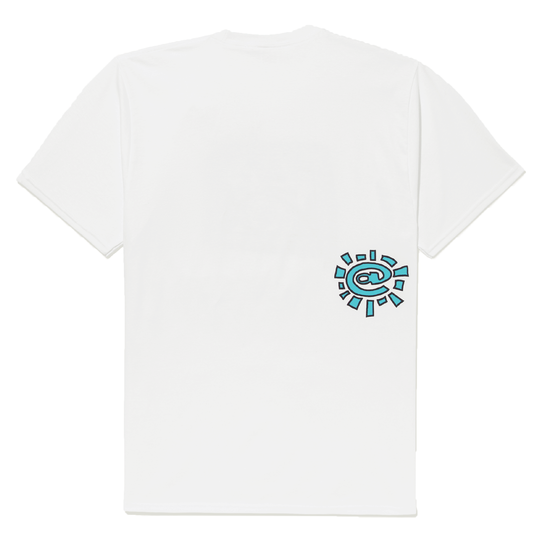 noah x adwysd thank you card tshirt- white