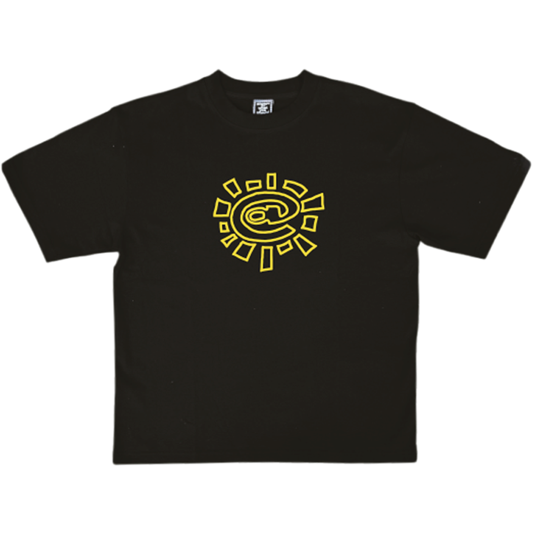 yellow @ sun tshirt - black