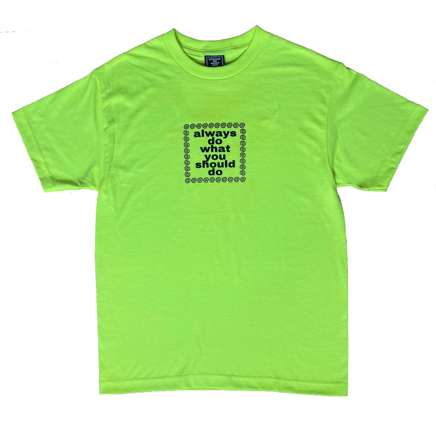safety green always logo t-shirt